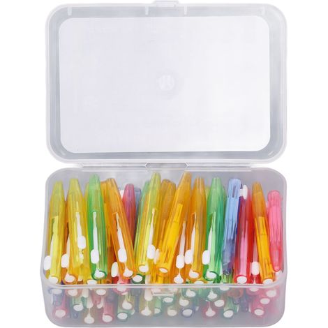Brosse Interdentaire 60 Pièces avec Manche PP pour Soins Bucco-dentaires Adultes et Enfants (1/5)