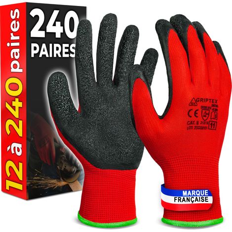 Gants Revêtement Latex - Jardinage & Atelier - Taille 11 (XXL) - 240 Paires - MK-Glove
