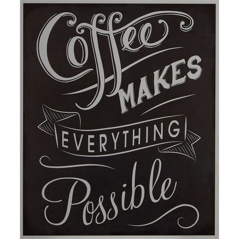 Premier Housewares Coffee Makes Everything Wall Plaque