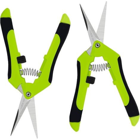 Sécateur, cisaille à élaguer pour la taille et l'élimination des fleurs fanées, ciseaux de jardin professionnels à main, lames droites en acier inoxydable, cisaille à jardin pour la mise en forme des (1/5)