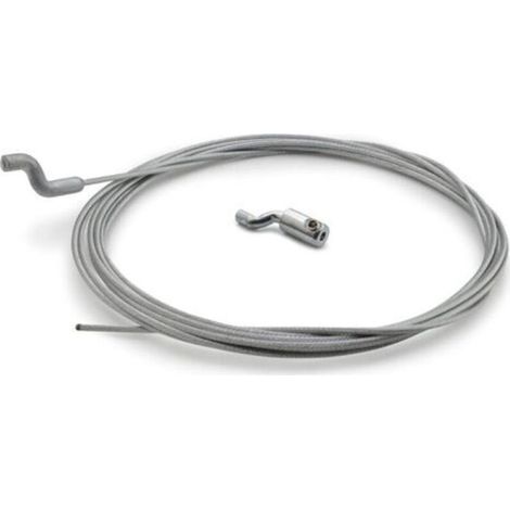 Câble de Gaz Souple Ø1.5 mm avec Embout Z et Serre-câble en Z Longueur 2.5m Accélérateur Carburateur Poignée Réparation pour Tondeuse Débroussailleuse Motoculteur Jardin (1 câble) (1/5)
