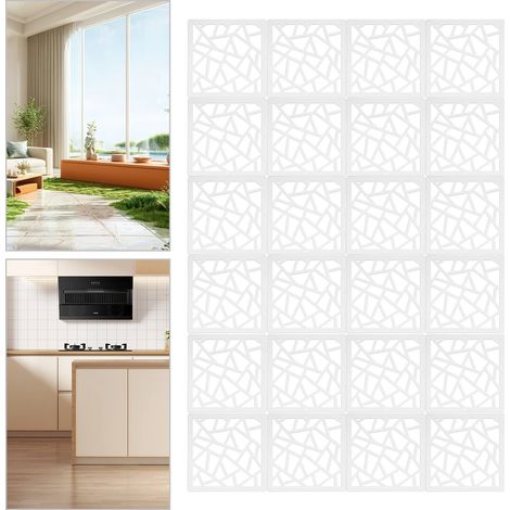 Aufhängende Raum Trennung Dekoration, Holz-Design-Wand-Bildschirm-Panel, als Dekoration oder Trennung, weiß