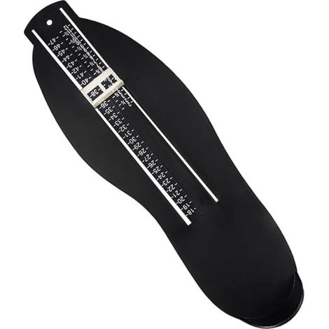 1 pièces Jauge de pied noir,Pedimetre Adultes avec Barème,mesure pied,Mesure des chaussures de 18 à 47,pour le Mesureur de Chaussures Déterminer (1/5)