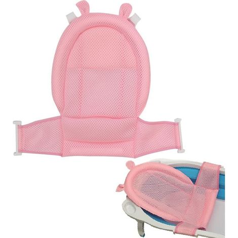 Siège De Bain Pour Bébé - Maille Respirante 3D - Adaptateur Pour Baignoire - Convient 0 À 3 Ans - 63 X 60 Cm - 1 Pièce