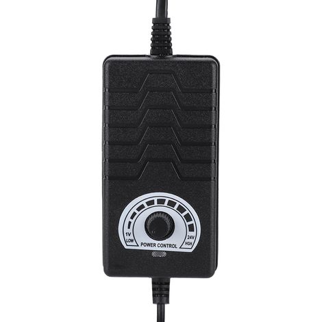 Adaptateur Secteur 48W 2A 1-24V Réglable pour Moteur à Vitesse Variable, Alimentation AC/DC Prise UE