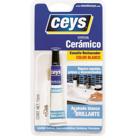 Esmalte Restaurador Ceramico 15 Ml Blanco Brillante Ceys