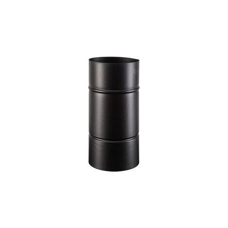 TUBO PORCELLANATO D 10 X H  25CM NERO OPACO CLASSIC