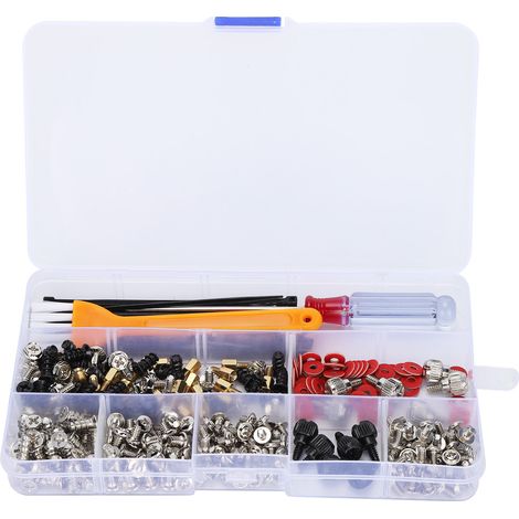 Assortiment de 330 vis de rechange pour ordinateur, carte mère, châssis, ventilateur et tablette (1/5)