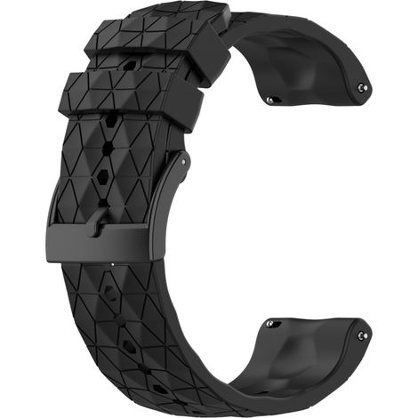 Bracelet en silicone compatible avec la montre connectée GPS Suunto 9/SUUNTO 9 Baro Sport (bracelet de remplacement pour fréquence cardiaque au poignet)