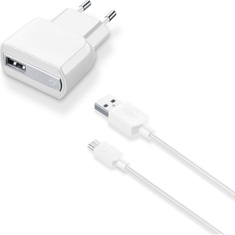 Cellularline Charger Kit 2A - Micro USB - Smartphone - White (1/2)