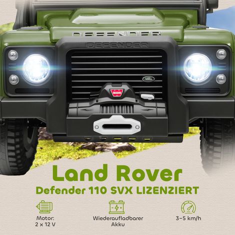Voiture électrique enfant 12V batterie rechargeable, télécommande, fonction musique, klaxon, lumières LED, vert (1/5)