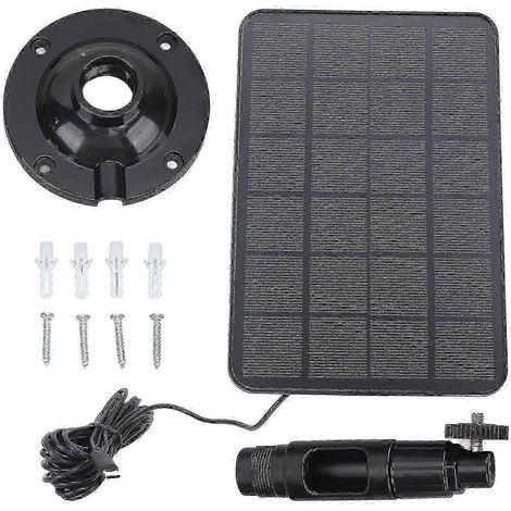 Panneau solaire 10 W 5 V pour caméra de sécurité extérieure sans fil, étanche IP65, chargeur solaire monocristallin en silicium de type C, noir YMHC z
