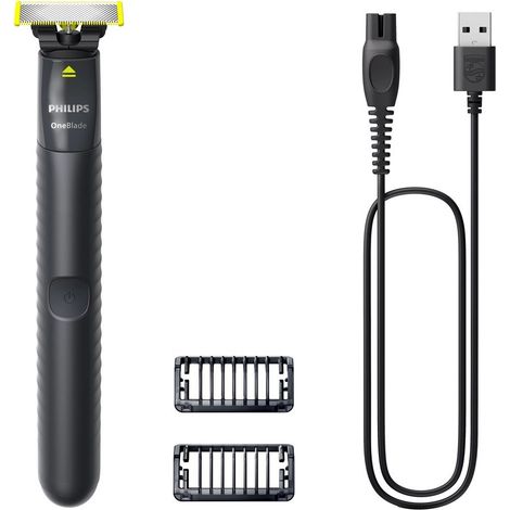 Rasoir éléctrique - PHILIPS - OneBlade - Lame double sens - Sabots inclus - autonomie de 30 min (1/2)