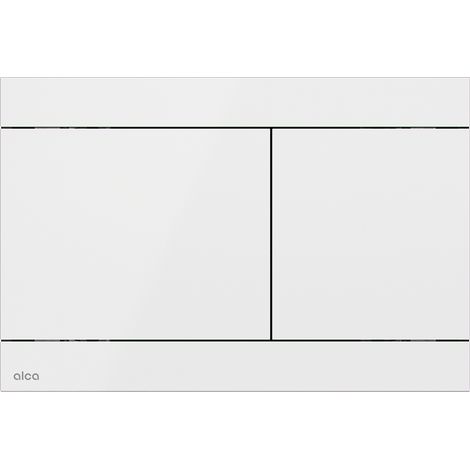Alca Flat - Betätigungsplatte, Edelstahl/weiß glänzend FUN-WHITE (1/3)