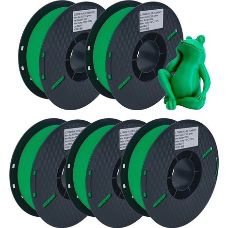 Filamento PLA da 5 kg, diametro 1,75 mm, temperatura di stampa 190-230 °C. (1/2)