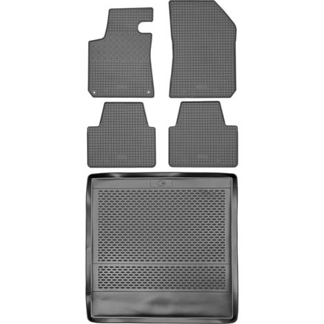 Peugeot 308 II Kombi/SW desde 2014 SET - Alfombrillas de goma para coche + alfombrilla para maletero
