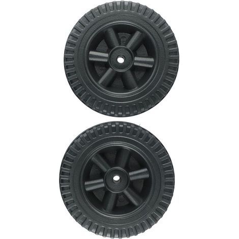 Lot de 2 Roues de Rechange 150mm pour Barbecue à Gaz, Plastique Robuste, Trou 8-10mm, Installation Facile, Accessoires de Remplacement (1/5)