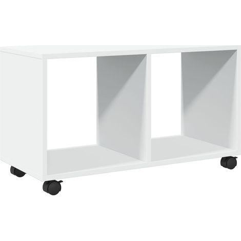 Maison Exclusive - Mobiletto con Ruote Bianco 72x33x42,5 cm in Truciolato