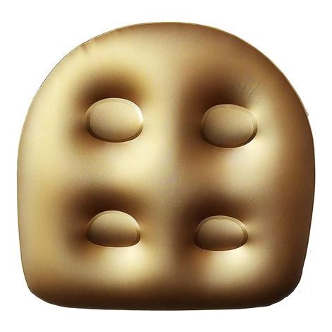 1 siège rehausseur pour spa et jacuzzi gonflable, tapis de massage relaxant avec ventouses, support dorsal doux pour adultes, personnes âgées, enfants à la maison, spa et repos (doré) (1/4)