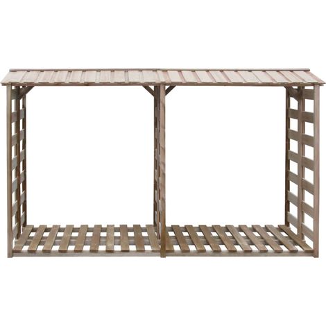 Abri de stockage du bois de chauffage 300x90x176cm Pin imprégné
