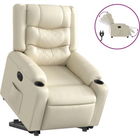 Maison Exclusive - Relaxsessel mit Aufstehhilfe Elektrisch Creme (1/5)