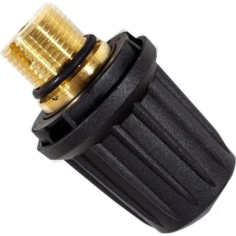 Karcher Steam Cleaner Replacement Part Brass Safety Valve Cap with Safety Valve and O-Ring Fits SC1 SC2 SC3 Series Models (1 Pack) (1/5)