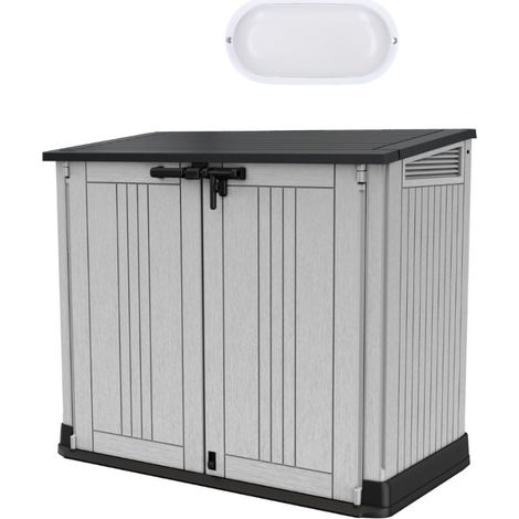 Keter Store It Out Midi coffre extérieur 880 L + éclairage extérieur LED inclus (249442-WO744) (1/5)