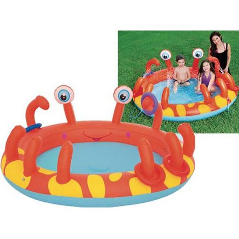 Piscina hinchable cangrejo 165x150x63 cm 53058