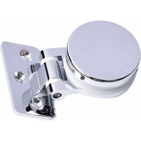2 pièces de charnières de porte en verre, adaptées au verre de 5 à 8 mm d'épaisseur, traitement de surface de finition miroir-LIAIKI (1/3)