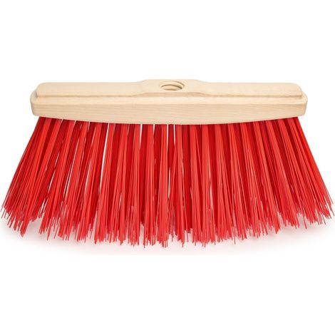 Garronda Balai de Rue 250 x 130 mm - Tête de Balai Extérieur Rouge GD-0269