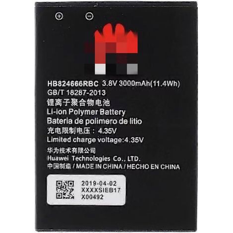 Kompatibel mit Huawei E5577 3,80V 3000mAh Akku (Modell: HB824666RBC)[NX] (1/3)