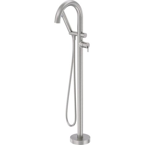 Deante Robinet de baignoire sur pied - Noir - Avec douchette - Élégance moderne - Design raffiné