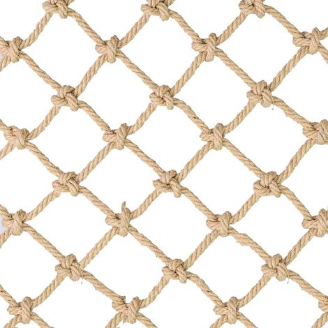 Filet de clôture de jardin décoratif en corde de chanvre, filet de sécurité intérieur et extérieur adapté aux aires de jeux, filet de balcon, 1X3m (1/5)