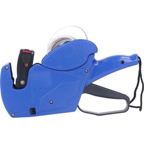 Étiqueteuse de prix portable à 8 chiffres pour magasins, usines et entrepôts (bleue) (1/5)