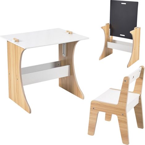 Set tavolo e sedie per bambini con piano lavagna