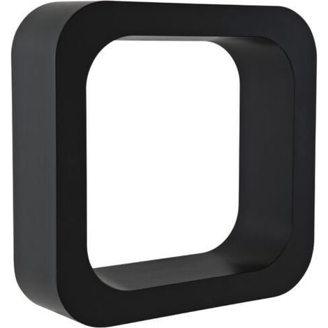 Étagère de salle de bains multifonctionnelle noire au design moderne (1/4)