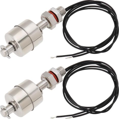 2 Pièces 304 Capteur Liquide Commutateur Flotteur Débiteau en Acier Inoxydable Adapté Au Réservoireau Châteaueau Domestique Piscine Drainage Châteaueau Industriel (60mm 110V) (1/5)