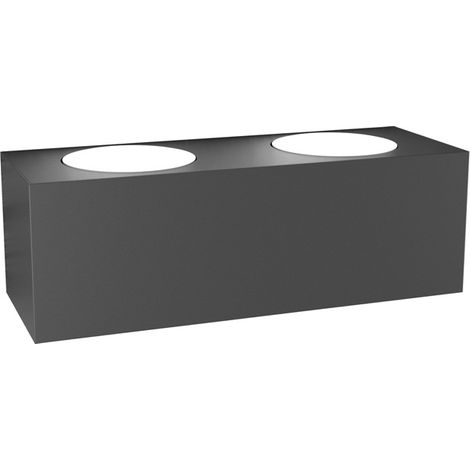 Applique Moderna Plate Metallo Grigio Antracite 4 Luci Gx53 (1/4)