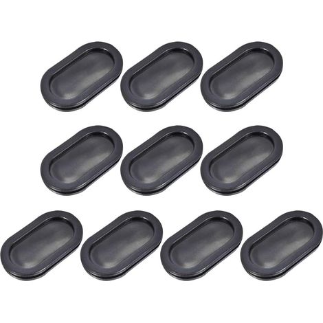 Passe fil Caoutchouc Protecteur Huile Résistant Armature Ovale Passe Câble Caoutchouc Oeillets 30x65mm Montage Dia 10Pcs (1/3)