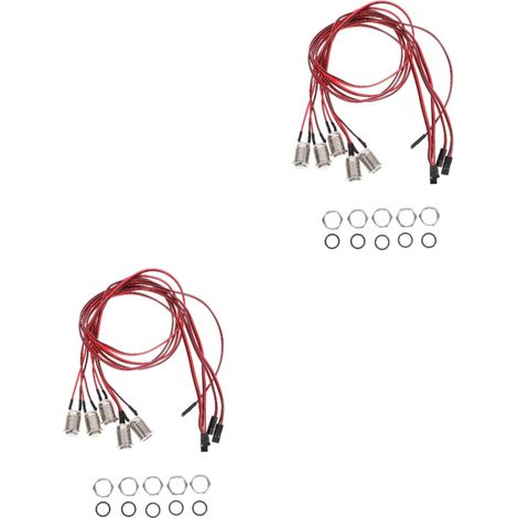 2 boutons-poussoirs inox momentané - pour marine/camping-car (1/5)