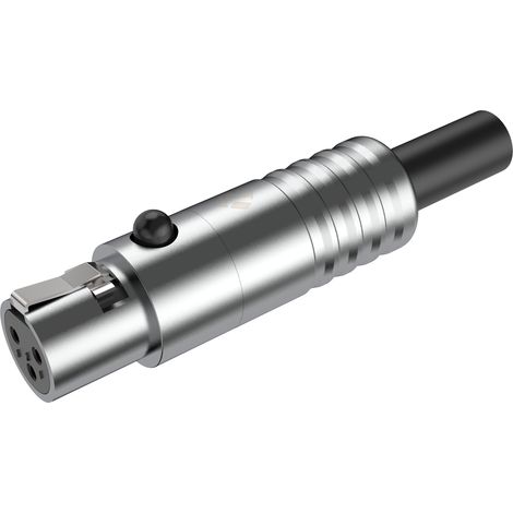Conector de cable mini XLR hembra de 3 pines Roxtone RMX3F-C (1/4)