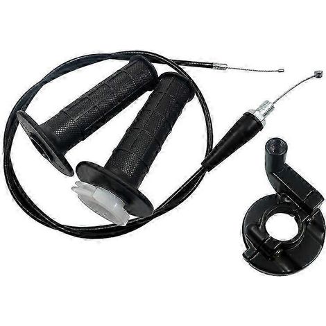 Motocross 7/8quot Handlebar Hand Grips Throttle With Twist Cable Refueling Seat For Motorcycle Motocross Atvs Dirt Bike Cqr ( Handle set) (1/5)
