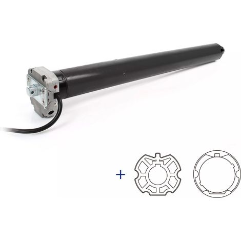 AvosDim Notfall-Rollladenmotor mit Kabel, 80 Nm, ø55 + ZF80-Röhrenanpassungen
