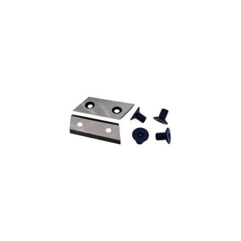 Jwn Lame pour broyeur d'arbres - Accessoires de jardin - Lame de déchiqueteuse d'arbres - Deux lames - Quatre écrous M6 (1/4)