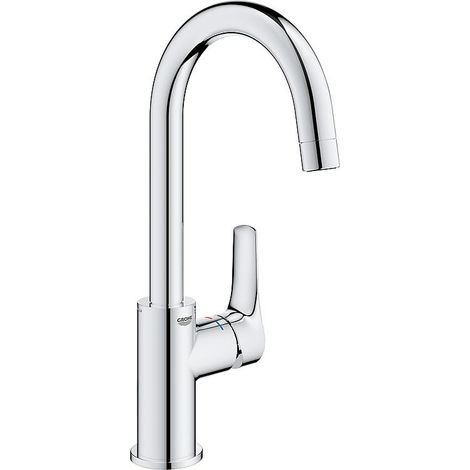 Mitigeur de de salle de bain Grohe Eurosmart L-Size, chromé Hauteur 311 mm, avec bonde clic clac