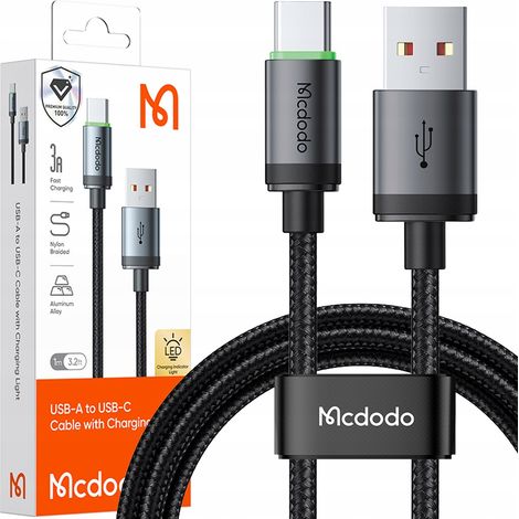 Cable USB-C de carga rápida Mcdodo para Samsung Xiaomi USB TIPO C QC 4.0 3M (1/5)