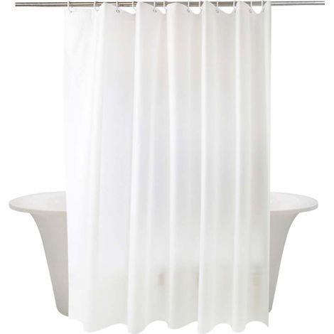 Rideau de douche PEVA 200x200 cm imperméable pour salle de bain (1/3)