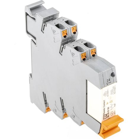 Relais d'interface 24V c.c., 2 RT, montage Rail DIN, série PLC-RPT- 24DC/21-21 ( Prix pour 1 )