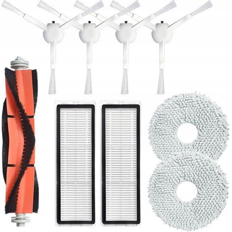 Juego de cepillos, filtros, mopa y paños para la aspiradora robot Xiaomi S10+ X10+ X20+. (1/2)