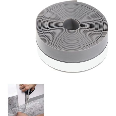 GUARNIZIONE ADESIVA PARAFREDDO PARASPIFFERI PORTE FINESTRE GRIGIO CHIARO 35MM